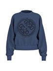 Guess Cn 4G Logo Hofix Kadın Sweatshirt W5YQ07KB681