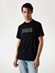 Guess Embosse Erkek Siyah Regular Fit T-Shirt M5YI44KBW41-JTMU