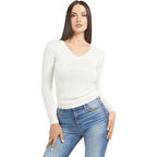 Guess Saylor Kadın Beyaz Triko W5BR41Z2NQ2-G012