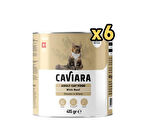 Caviara Sos İçinde Et Parçacıklı Dana Eti Yetişkin Kedi Konservesi 415 Gr x 6 Adet