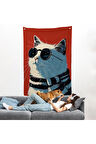 Cool Kedi Duvar Örtüsü-7643