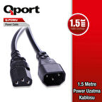 Qport Q-powu 1.5 Metre Power Uzatma Kablosu