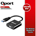 Qport Q-uvg Usb 3.0 To Vga Çevirici