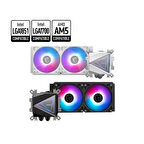 Msı Mag CorelıQuıd I240 Whıte 240mm Argb Cpu İşlemcı Sıvı Soğutucu(lga1150/1151/1155/1156/1200/1700/1851/am4/am5 Uyumlu)