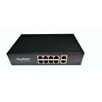 Uranıum Poe-g8002-96w 8 Port Gıgabıt + 2 Port Gıgabıt Rj45 Uplınk Poe Swıtch (realtek Chıpset)