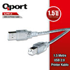 Qport Q-pr1.5 1,5m Usb 2.0 Yazıcı Kablosu