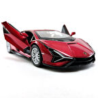 Kinsmart Lamborghini Sian 1:36 Ölçek Diecast Model Araba Turuncu