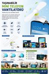 2'si 1 Arada Mini Telefon Vantilatörü Lightning Type-C ve Micro USB Uyumlu Taşınabilir Telefon Fanı