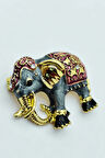 Otantik Fil Figürlü Broş