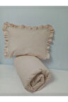 Ege HOME Decoration&Accessories Ege Home Bebek Yorgan Ve Fırfırlı Yastık Kılıfı Seti 