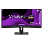 ViewSonic VG3456C 34" UWQHD Ergonomik 100W USB C ve RJ45'li 21:9 Curved Docking Profesyonel Monitör
