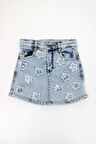 Dmb Kız Çocuk Yıldızlı Kot Şort Etek