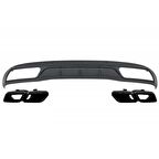 MERCEDES W205 C63 SIYAHDİFÜZÖR & EGZOZ SETİ (NORMAL SEDAN) - SİYAH EGZOZ İLE