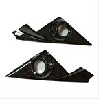 Honda civic fc5 uyumlu tweeter kaplama-parlak siyah