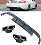 Mercedes w207 e63 arka difüzör ve egzoz ucu seti 2014 / 2016