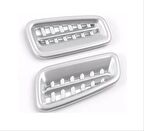 Honda civic uyumlu  üst menfez kaplaması silver 2022+ 