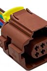 Hava Akışmetre Soketi Kahverengi 6 Pin