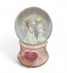 8 cm Müzikli Işıklı Gelin Damat Kar Küresi 7638