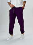 Şardonlu Mor Erkek Jogger Eşofman COC2554