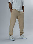 Şardonlu Bej Erkek Jogger Eşofman COC2549