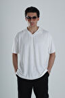 Erkek Beyaz T-Shirt Dokuma Kumaş COC1156
