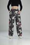 Özgürlük Desenli Baggy Pantolon COC2076