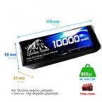 Leopard Power 10000 mAh 14.8V 4S 25C UAV & Multirotor Lityum Polimer Lipo Batarya Pil