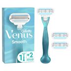 Gillette Venüs Smooth Kadın Tıraş Makinesi + 3 Yedek Tıraş Bıçağı