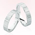 Harem Altın Beyaz Altın Alyans 7706