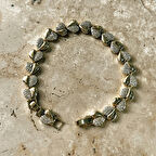 VIP Seri Kalpli Zirkon Bileklik Gold