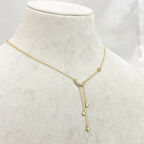 Ay Yıldız Y Kolye Gold