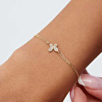 Taşlı Kelebek Bileklik