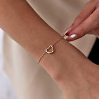 Kalp Çerçeveli Bileklik