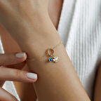 Gözlü Yonca Charm Bileklik