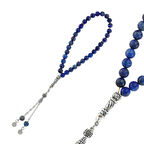 Doğaltaş Metal Püsküllü Lapis Taşı Tesbih