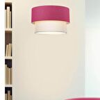 Pasta Tekli Sarkıt Fuşya Kumaş Salon Yatak Odası Çocuk Odası Avize