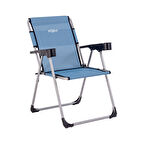 Argeus Bardaklıklı Piknik ve Kamp Sandalyesi 140KG Taşıma Renk: Okyanus