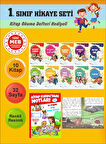 1.Sınıflar İçin Okumayı Sevdiren 10 lu Hikaye Seti 7 (Kitap Okuma Defteri Hediyeli)