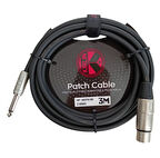 Kirlin MP-482PR-3MT Mikrofon Kablosu 24AWG, XLR F - 1/4'' MONO PLUG