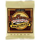 Ernie Ball P02008 Rock Blues 10-52 Akustik Gitar Teli