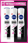 Nivea Black&White Invisible Clear Sprey Deodorant 150 ml x 3 Adet