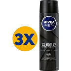 Nivea Men Deep Dimension Anti-Perspirant Deodorant 150 ml x 3 Adet