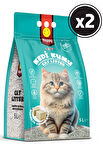 Happy Topaklanan Bentonit Marsilya Sabunlu Kedi Kumu 5 lt x 2 Adet 