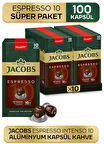 Jacobs Espresso 10 Intenso Nespresso Uyumlu Kapsül Kahve 100 Adet