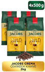 Jacobs Cafe Crema Çekirdek Kahve 500 gr x 4 Adet