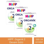 Hipp 2 Organik Devam Sütü 500 gr x 3 Adet
