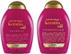Ogx Keratin Oil Kırılma Karşıtı Şampuan 385 ml + Saç Kremi 385 ml