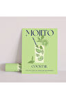 Dekoratif Çerçevesiz Poster Minimalist Mojito İllüstrasyonu