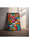 Dekoratif Çerçevesiz Poster Pop Art Comic Book Çerçevesiz Tablo