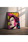Dekoratif Çerçevesiz Poster Pop Art Comic Women Çerçevesiz Tablo
